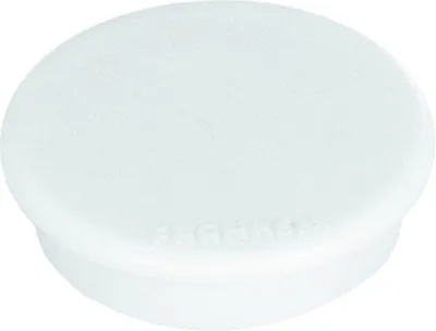 Zdjęcie produktu dla Magnes mocujący, 38 mm, 1500 g, biały, opakowanie: 40 sztuk x 10 sztuk
