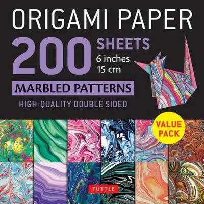 Obrázok produktu pre Origami Paper 200 Sheets Marbled Patterns 6 (15 CM)