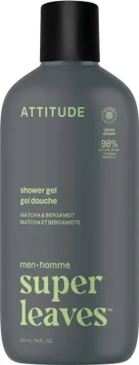 Produktbild von Attitude Men Showergel Matcha & Bergamot (415 ml)