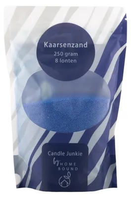 Immagine prodotto di Polvere per candele HomeBound, 250 g, con 8 stoppini, colore blu