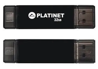 Obrázok produktu pre Platinet PMFT32, 32 GB, USB Typ-A, 2.0, 22 MB/s, Čiapky, Čierna