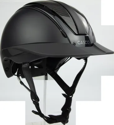 Produktbild von Casco Reithelm Duell One Carbon black schwarz, Größe:L