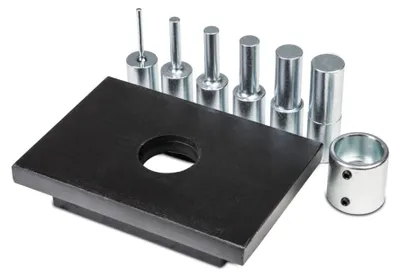 Image de Kit de mandrins de serrage Metallkraft, 6 pièces, avec plaque perforée pour WPP 15, 4101115