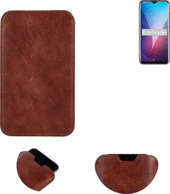 Produktbild von K-S-Trade Schutzhülle Handyhülle kompatibel mit Oukitel Y4800 Handytasche Kunstleder Sleeve in braun