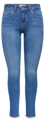 Image de ONLY Jeans, modèle ONLBLUSH MID SK ANK RW DNM, référence REA1319, numéro de produit 15293282, couleur bleu moyen