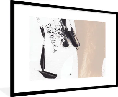 Produktbild von MuchoWow® Gerahmtes Poster Farbe - Design - Abstrakt 90x60 cm - Poster mit Schwarzem Bilderrahmen Wandposter Rahmen Foto Bilder - Wanddekoration - Fotos