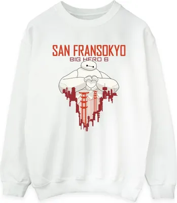 Produktbild von Disney - "Big Hero 6 San Fransokyo" Sweatshirt für Damen BI11595 (L) (Weiß)