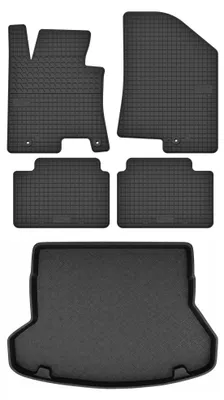 Obrázok produktu pre Gumové autokoberce SolidTread + vaňa kufra pre: Kia Ceed II 2012-2018 kombi 5 ks