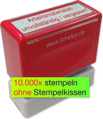 Produktbild von TimeTEX Siebdruck-Stempel "Perpetuum", "Arbeitsmaterialien"