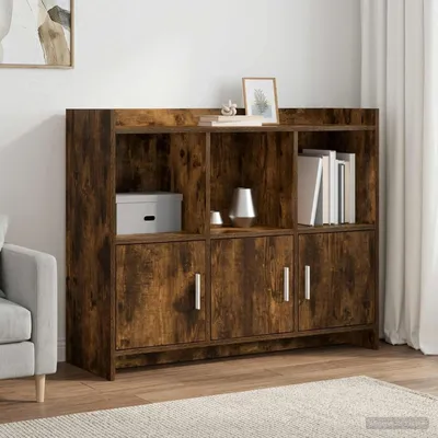Productafbeelding van vidaXL Dressoir, gerookt eikenhout, 98,5 x 33 x 80 cm, houtvezel
