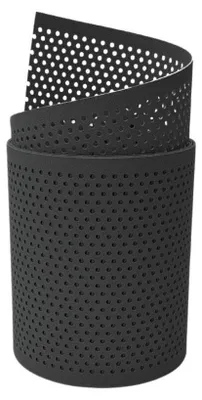 Produktbild von Doppelstab Sichtschutz zaun|zu PREMIUM gelocht 20% Streifen PP Zaunblende Anthrazit 2,55m