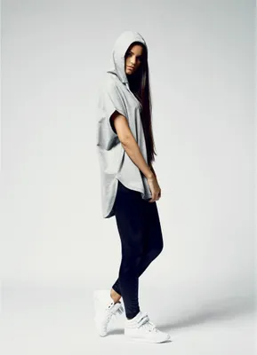 Immagine prodotto di Urban Classics Donna - Felpa con cappuccio TERRY Wide grigio - L