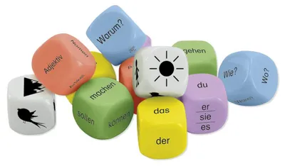 Productafbeelding van TimeTEX Kubussen set, Duits, 12 stuks, 20 mm, in doos