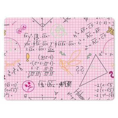 Produktbild von MuchoWow® Mauspad Mousepad Mathematik - Kritzelei - Geometrie - Regenbogen - Muster 23x19 cm - Mousepads - Maus Mat - Pad - Mausunterlage - Schreibtischunterlage - Mauspad