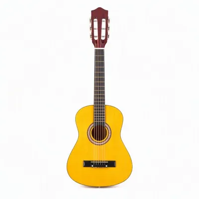 Produktbild von FCH Gitarre 3/4 Akustikgitarre für Anfänger Kinder Erwachsene, Nylonsaiten Konzertgitarre Starter Set, 30Zoll,Gelb