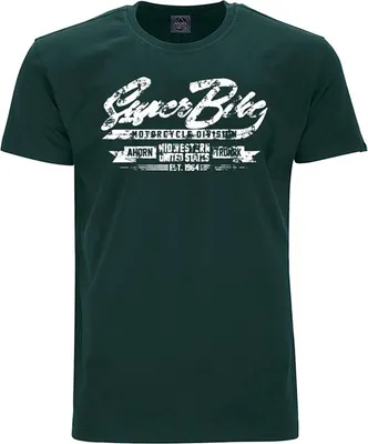 Produktbild von Übergrößen T-Shirt Super Bike weiß AHORN SPORTSWEAR Bottle Green 8XL