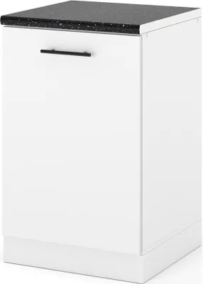 Zdjęcie produktu dla Szafka Kuchenna Stojąca Z Blatem Modułowa 50Cm Spremium Biały Mat