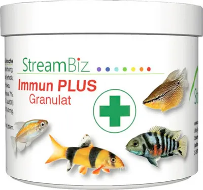 Produktbild von Aquariumfischfutter StreamBiz Immun Plus Granulat 80 g