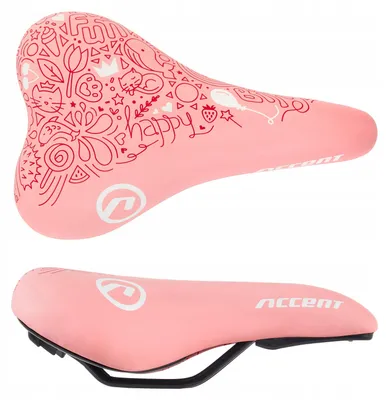 Produktbild von Accent Funkids Kindersattel Pink-Rot für junge Radfahrer