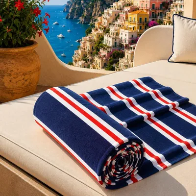 Obrázek produktu pro PETTI Artigiani Italiani - Plážová osuška XXL z mikrovlákna, rozměry 90x180 cm, velká a s jemným vzorem
