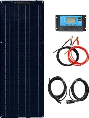 Immagine prodotto di Pannello solare flessibile, opzioni 50W / 100W / 120W, alta efficienza 24%, kit solare 12V 50W