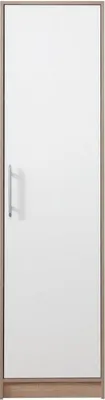 Produktbild von 50 cm breiter Kleiderschrank mit 1 Tür | Farbe: Weiß