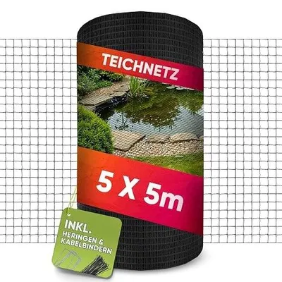 Zdjęcie produktu dla Siatka na oczko wodne staw 5X5 m hdpe przeciw ptakom liściom