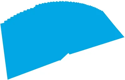 Produktbild von Folia 614/50 33, Blau, A4 (210 x 297 mm), Einfarbig, 300 g/m², 50 Blätter, Deutschland