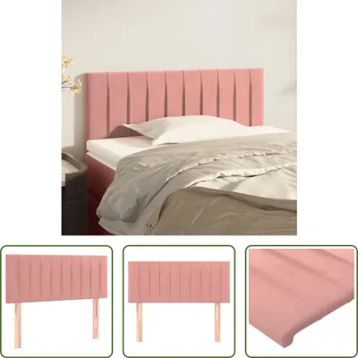 Produktbild von The Living Store Kopfteil Rosa 100x5x78/88 cm Samt