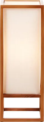 Produktbild von Tischlampe, 53 cm Höhe, E27, 40 W, Holz/Stoff, naturfarben/weiß