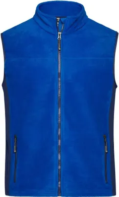 Produktbild von Strapazierfähige Fleece Weste im Materialmix royal/navy, Gr. L