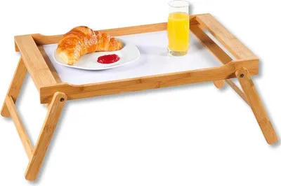 Produktbild von Tablett mit Klappfüßen, Bambus,