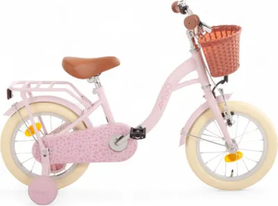 Produktbild von AMIGO Kinderfahrräder Mädchen Fairy 14 Zoll Mädchen Rücktrittbremse Rosa