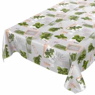 Produktbild von Tischdecke Wachstuch Essen Grau Robust Wasserabweisend Breite 140 cm Länge 140 cm