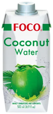 Zdjęcie produktu dla FOCO woda kokosowa naturalna bez sztucznych dodatków 500ml