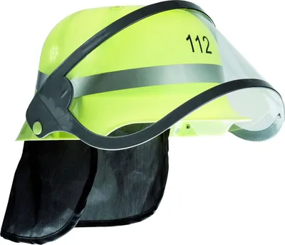 Produktbild von Idena Feuerwehrhelm  Kindergröße, mit großem klappbarem Visier und Nackentuch
