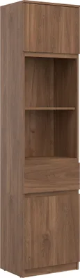 Productafbeelding van Kast REMI RM08, planken 47,5x194x37 cm, kast met planken, 2 deuren, 1 lade, kleur: Castello eik