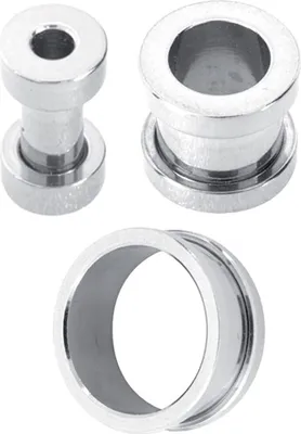 Produktbild von Karisma Ohr Flesh Tunnel Piercing Uni Stahl Silberfarbe 316 L Fit Screw on - 1355 - 3mm