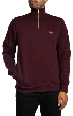 Produktbild von Lacoste Interlock-Sweatshirt mit hohem Kragen, Rot S