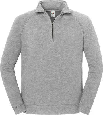Image de Fruit of the Loom - Sweat-shirt « Iconic Premium » unie homme/femme, avec fermeture éclair courte RW11151 (3XL) (Sportive Heather)