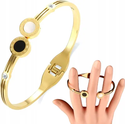 Produktbild von Armband - vergoldeter Chirurgenstahl - modisches Accessoire - Alltagsstyling - korrosionsbeständig