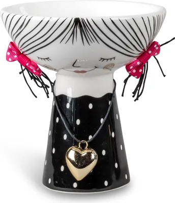 Produktbild von Deko Gefäß Schale 12cm Trend Style In Schwarz-Weiß Formano