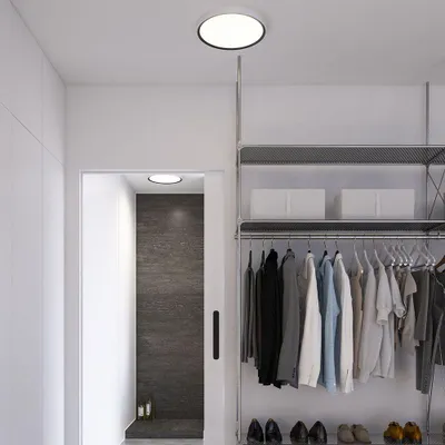 Immagine prodotto di NORDLUX Liva smart LED plafoniera IP54, variante: Ø 360 x 32 mm, LED, 21 W, 2100 lm, nero