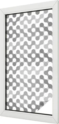 Produktbild von Buntglas Fensterfolie – 100x50 cm – Stained-Glass Design – blickdichte dekorative Sichtschutzfolie – selbstklebend, UV-Schutz – Wellengeometrie