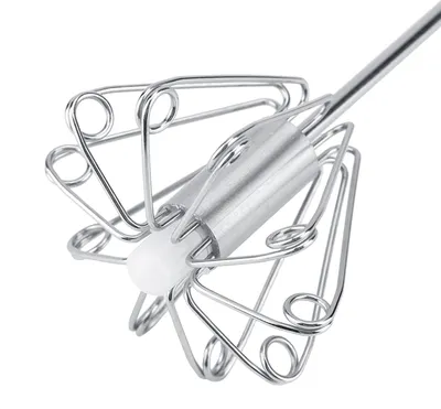 Produktbild von Edelstahl manuelle rotierende Eierquirl für das Backen von zarten Sahne Mini-Schneebesen