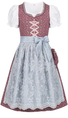 Produktbild von Kinderdirndl 3-teilig Lea in Beere von Nübler Größe 128