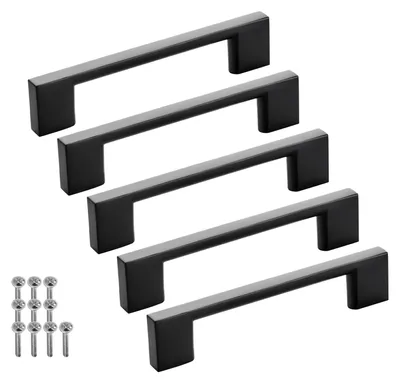 Produktbild von SOTECH Möbelgriff BLACKLINE XII Schrankgriff – Bohrabstand 96 mm, schwarz matt (5 Stück)