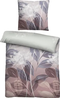 Produktbild von Biberna Bettwäsche altrosa 1x 155x220 cm + 1x 80x80 cm