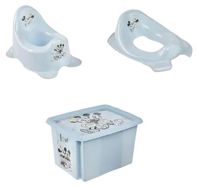Immagine prodotto di Solidchoice - Set Topolino: Vasino, Sedile per WC e Contenitore Portaoggetti per Bambini