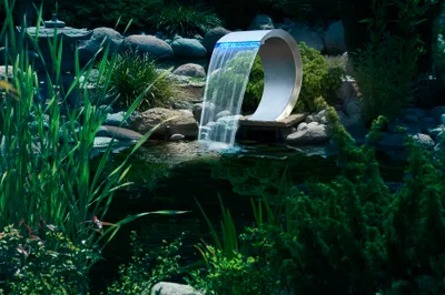 Image de Ubbink Douche à affusion Mamba acier inoxydable avec éclairage LED